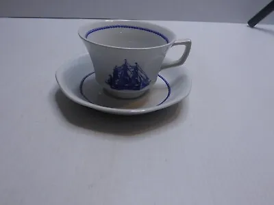 $12.99 • Buy Wedgwood American Clipper Cup/Saucer, Blue And White