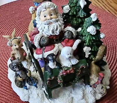 Unique Christmas Music Box Santa & Rudolph The Red Nosed Reindeer & Others • $59