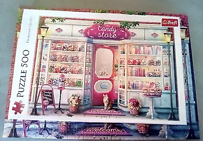 £3.50 • Buy Trefl Jigsaw 500 Pieces Candy Store - Sweets & A Cat On The Mat! Bright Colours