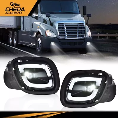 LED Fog Lamp Lights White Color Pair Fit For 08-17 Freightliner Cascadia LH+RH • $45.80