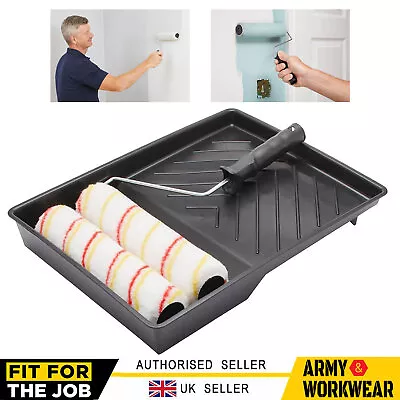 FFJ 9  Inch Roller Kit 2 Heads Painters Decorators Emulsion Paint Rollers Set • £6.95