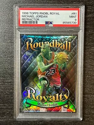 1998-99 Topps Roundball Royalty Refractor Michael Jordan #R1 PSA 9 MINT • $361.98