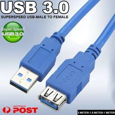 $3.72 • Buy SuperSpeed USB 3.0 Male To Female Data Cable Extension Cord For Laptop PC Camera