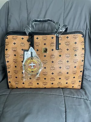 MCM Limited Edition Large Travel To Munich Tote -Cognac (NEW) • $500