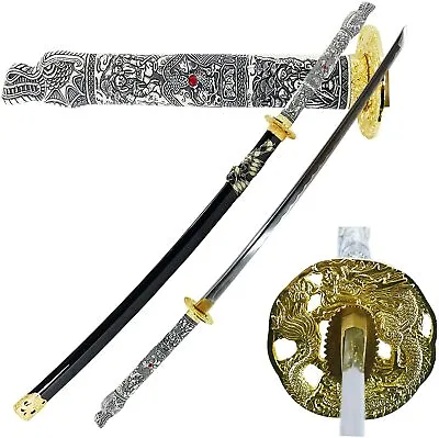 $97.95 • Buy 43  Highlander Duncan Katana Full Tang 1045 Carbon Steel Samurai Sword New