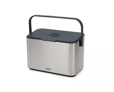 NEW JOSEPH JOSEPH COLLECT 4L STAINLESS-STEEL FOOD WASTE CADDY Compost • $89.96