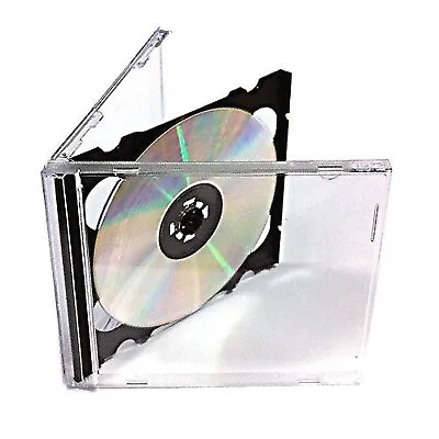 Double CD Jewel Case 10.4mm Spine With Black Tray Empty Replacement Cover LOT • £82.75