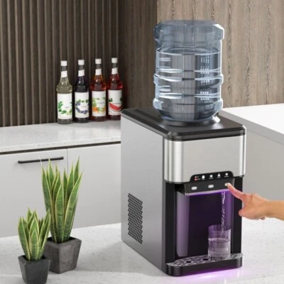 $307.23 • Buy 3-in-1 Water Cooler Dispenser With Built-in Ice Maker W/ 3 Temperature Settings