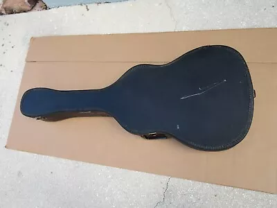 Vintage 1960s Gibson Epiphone Acoustic Chipboard Guitar Case Blue Lined • $99.95