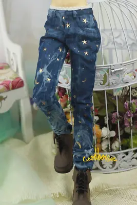 1/6 1/4 1/3 Uncle ID BJD Doll Clothes Denim Blue Jeans Pants Trousers Star+Mood • $20.50