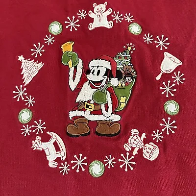 Disney Parks Table Runner - Vintage Christmas Santa Mickey Toys 15x84 • $49.99