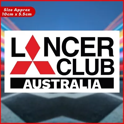 Mitsubishi Lancer Club Australia Sticker Car Laptop Mancave Skateboard Decal Au • $6.85