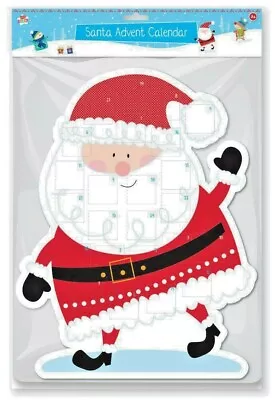 Christmas Advent Card Kids Activity Create Santa 24 Day Calendar Game Stockings • £3.95