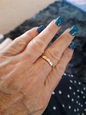 $60 • Buy 9ct 3 Tone  Heart Ring