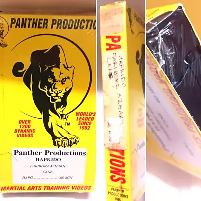 Hapkido By Fariborz Azhakh Cane Panther Productions Martial Arts Vhs Tape Sealed • $15