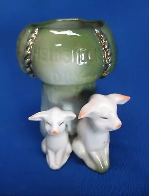 Germany Pink Pig Fairing 2 Pigs Sitting Under A Mushroom • $79.99