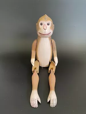 Antique Jointed Composition Monkey Window Shelf Sitter Toy Vintage Doll 14  Tall • $95