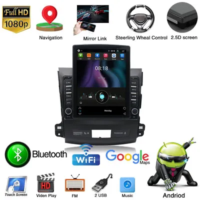 9.7'' Android Car Stereo Radio Navi GPS WiFi For Mitsubishi Outlander Xl 2 06-12 • $207.53