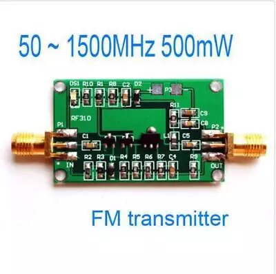 50 ~ 1500MHz 500mW FM Transmitter Broadband RF Power Amplifier 0.5W • $19.68