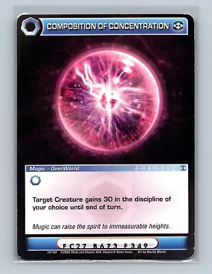 Chaotic TCG - Composition Of Concentration - 1st Ed -  Zenith Of The Hive • $0.99