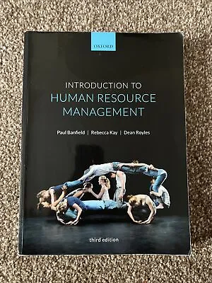 Introduction To Human Resource Management By Rebecca Kay Paul Banfield Dean... • £5
