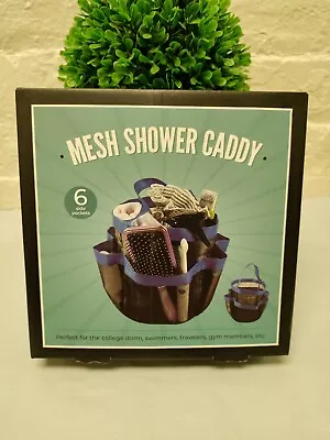 The Original Fun Workshop Mesh Shower Caddy 6 Side Pockets Portable Quick Dry • $6.95