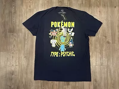 Pokemon Psychic Type T-Shirt Men’s Size XL Mr. Mime Mew Espurr Wobbuffet • $18.99