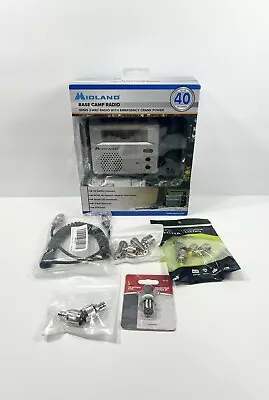 Midland XT511 Base Camp AM/FM Dynamo GMRS 2-Way Radio (With Extras) Bundle Lot • $139.99