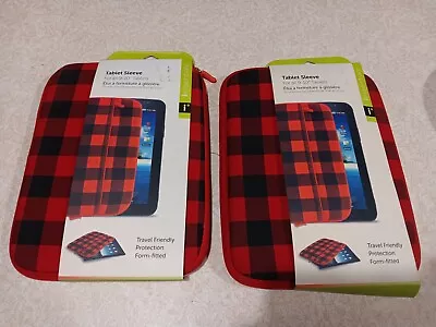 Tablet Sleeve For All 9-10 Inch Tablets Iessentials Red And Black • $19