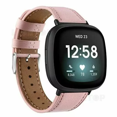 Leather Watch Band Strap Buckle Wirstbands For Fitbit Versa / Versa 2 / Lite • $15.99