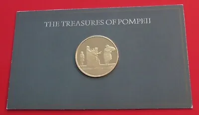 £12.99 • Buy John Pinches Treasures Of Pompeii Gold Plated Bronze Medal Medallion New Comedy