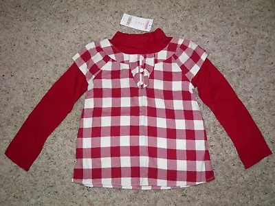 $15.95 • Buy GYMBOREE  Penguin Chalet  Gingham Layered Top Size 5T~ New!