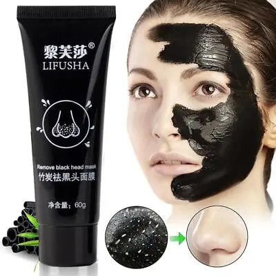 60g Activated Black Face Mask Blackhead Remover Peel Off Facial Black Masks 2024 • $2.93