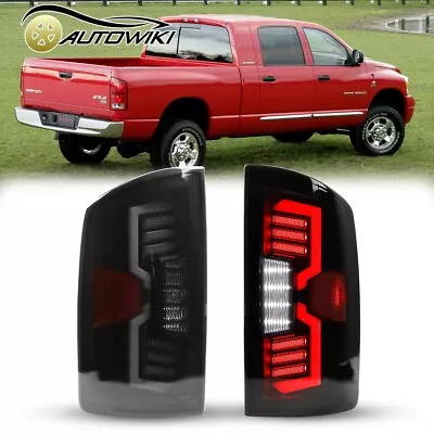 Smoke LED Tail Lights For 2002-2006 Dodge Ram 1500 2500 3500 Sequential Lamps • $262.99