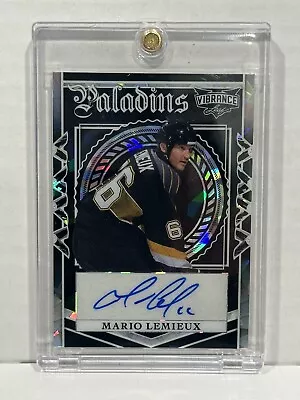 2024 Leaf Midnight Vibrance Whatnot Exclusive Paladins Mario Lemieux Auto/1 HOF • $189.95