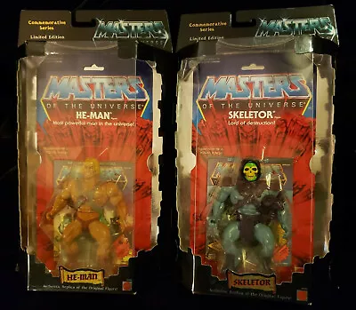 MOTU Commemorative He-Man And Skeletor SET Masters Of The Universe NEW MISB • $254.51