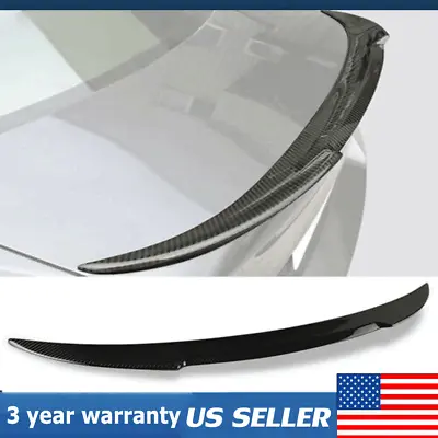 $67.99 • Buy Rear Trunk Lip Spoiler Wing For 2012-2018 BMW F30 3 Series M3 Carbon Fiber Style