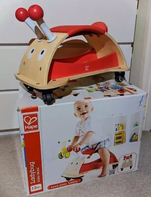 Hape LadyBug Ladybird Scoot Along Ride-On With Box • £45