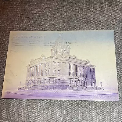 Manitowoc WI New Courthouse Embossed Postcard Wisconsin 1908 Postmark • $1.99