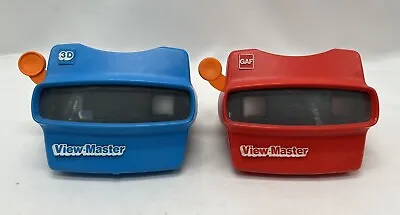 2 Vintage ViewMaster Viewers Toy Slide Red And 3D Blue • $12.90