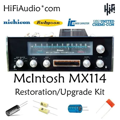 McIntosh MX114 Tuner Restoration Recap Repair Service Rebuild Kit Capacitor • $155