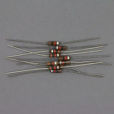 Lot Of 10 Vintage 1K Ohm Resistor 1/2W Watt 10% NOS Carbon Comp Mixed USA Brands • $1.48