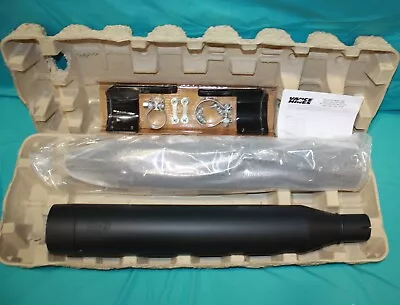 Brand New Genuine Vance & Hines Black Oversized 450 Slip-on Mufflers #vh-0248 • $399.95