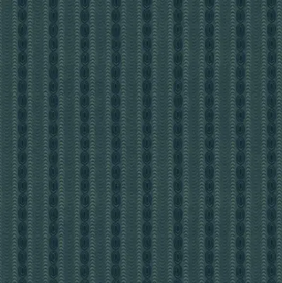 Henry Glass Willow Hollow Moire Stripe Medium Blue Cotton Fabric By The Yard • $12