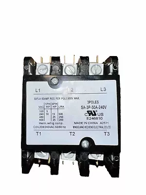 Contactor 3 Pole 50A 208/240V  CONTACTOR 220V 50/60Hz • $39.95