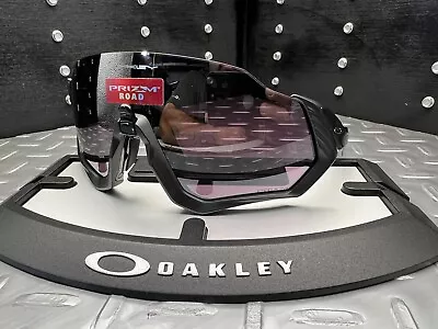 Oakley FLIGHT JACKET Matte Black/Prizm Road Black Sunglasses • $80