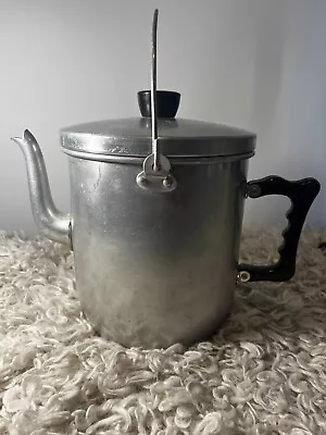 Vintage Stainless Steel Fireplace Kettle /coffee Pot- Camping 3litre • $70