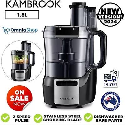 Kambrook Food Processor Blender Shredder Slicer Stainless Steel Blades Pulse • $219.97