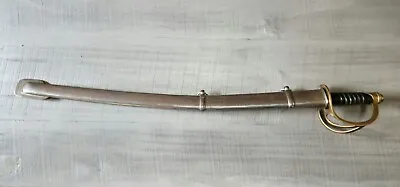 Vintage Civil War Cavalry Saber Sabre Replica Sword 27  With Scabbard • $69.99