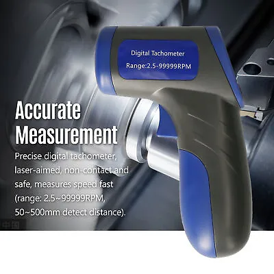 Digital Handheld LCD Display Tachometer RPM Meter Non-Contact Tach Tool N3H8 • $18.39